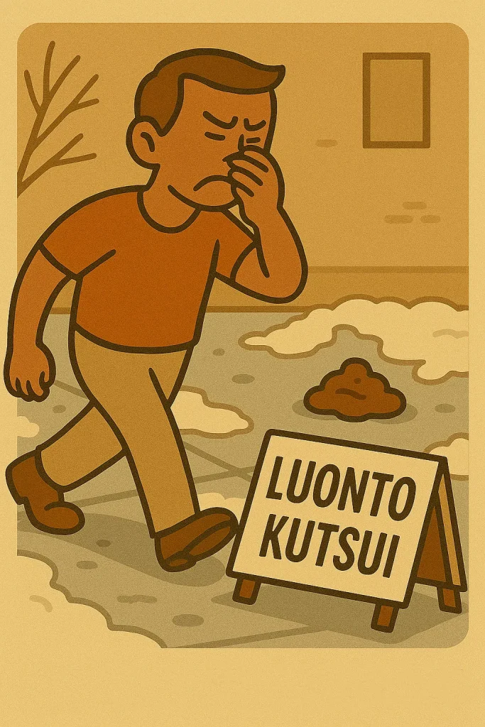 Luonto kutsui - koiran läjä haisee
