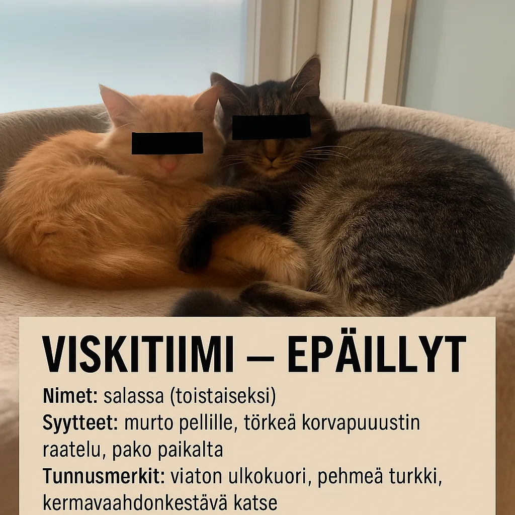 Pullan raatelusta ep&auml;illyt kissat