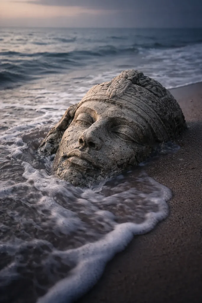 Ajan hiekkaan hautautunut Ozymandias