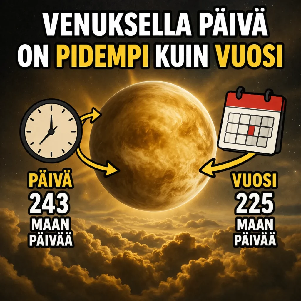 Venuksen pitkä päivä
