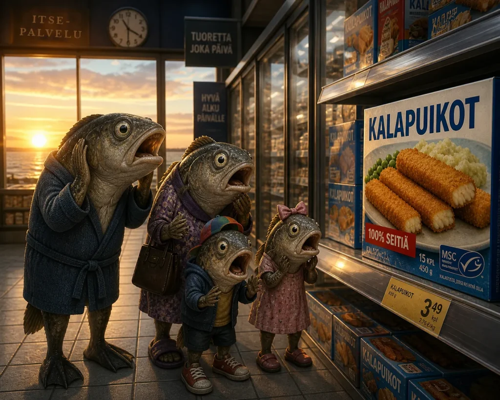 Seiperheen aamuinen järkytys