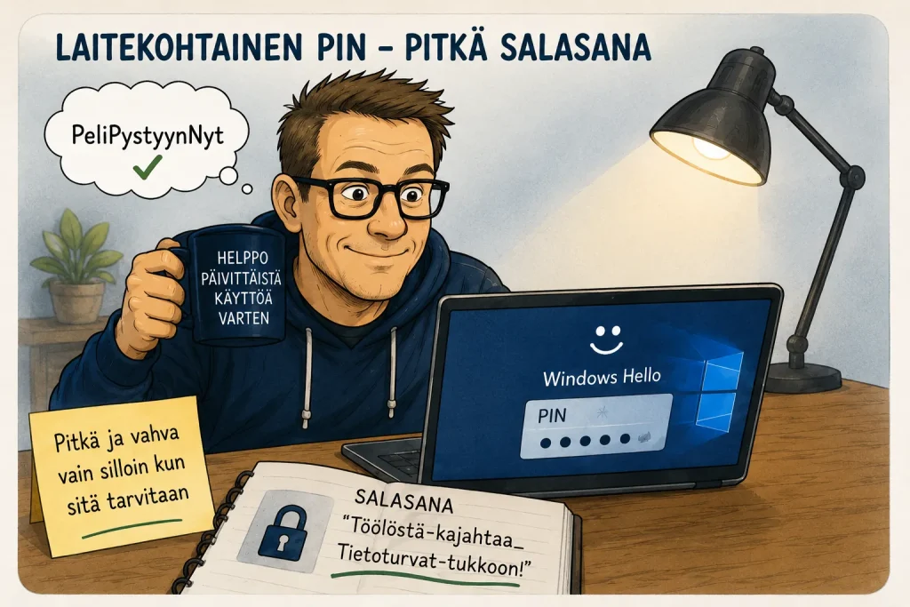 Laitekohtainen PIN on oikeasti hyvä idea