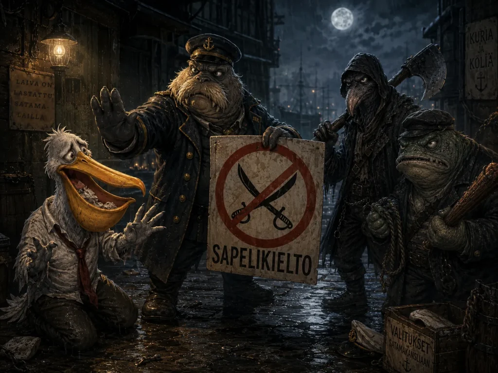 Sapelikieltoalue voimassa