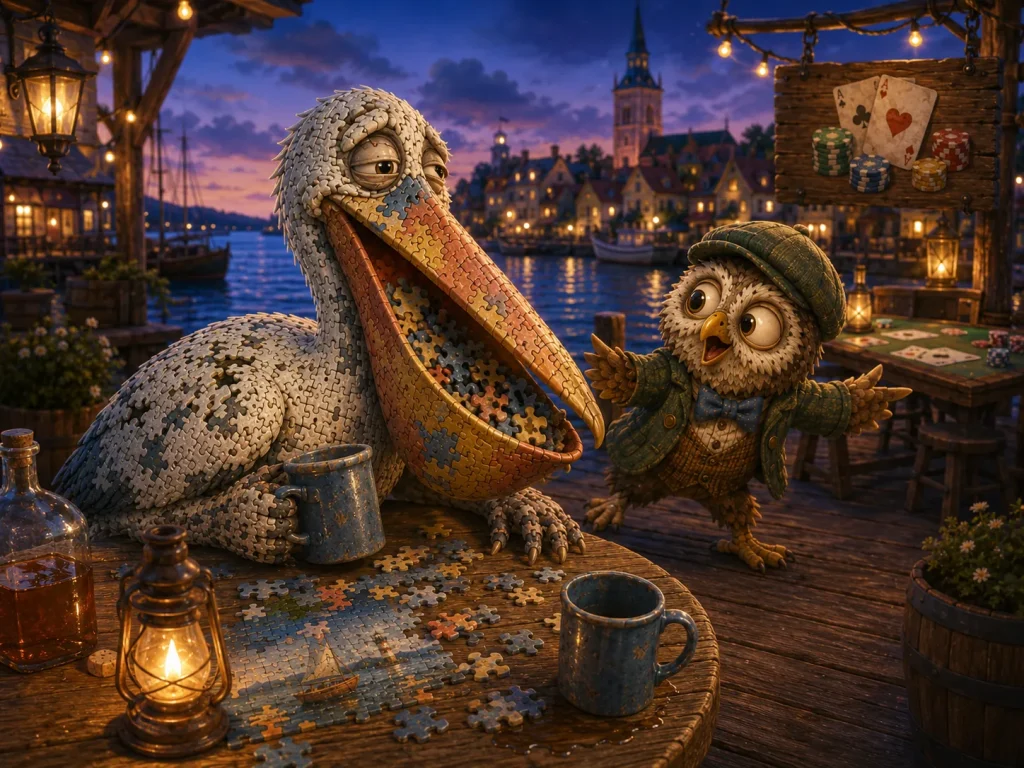 Yökyöpelikaani alkaa olla huppelissa